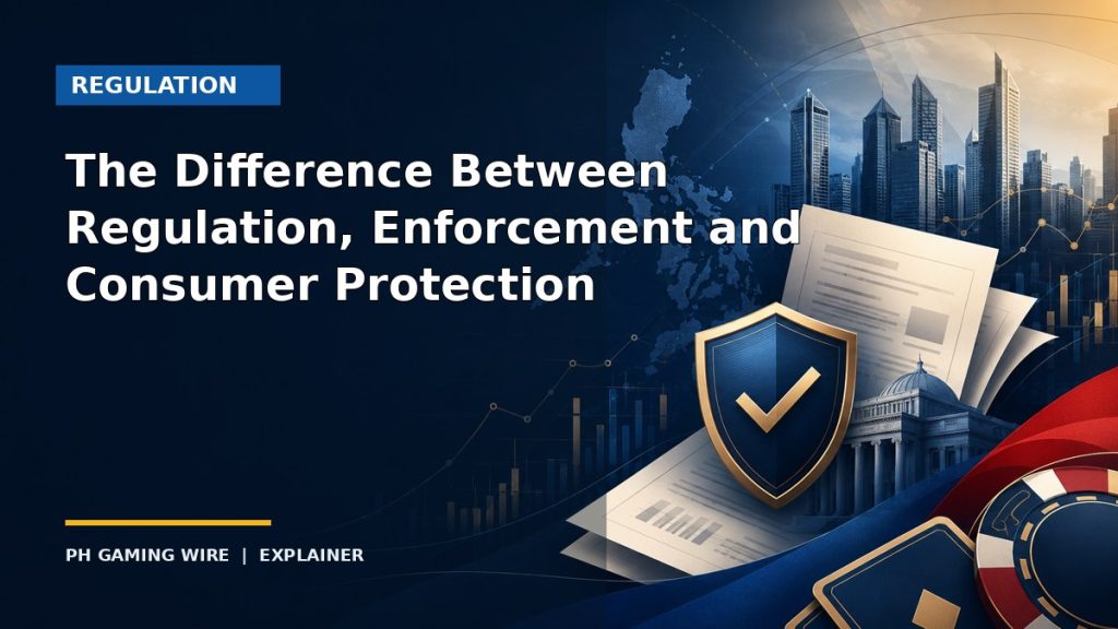 The Difference Between Regulation, Enforcement and Consumer Protection — PH Gaming Wire explainer