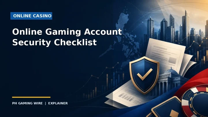 Online Gaming Account Security Checklist — PH Gaming Wire