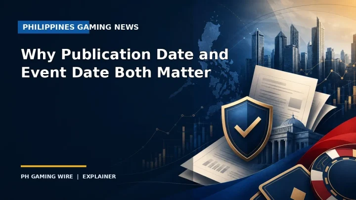 Why Publication Date and Event Date Both Matter — PH Gaming Wire