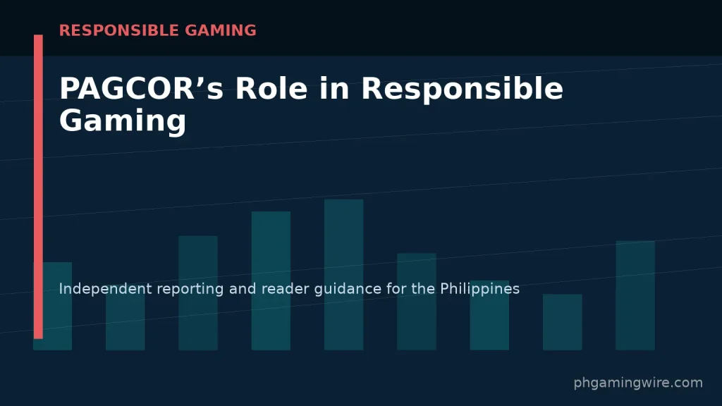 PAGCOR’s Role in Responsible Gaming — PH Gaming Wire editorial graphic