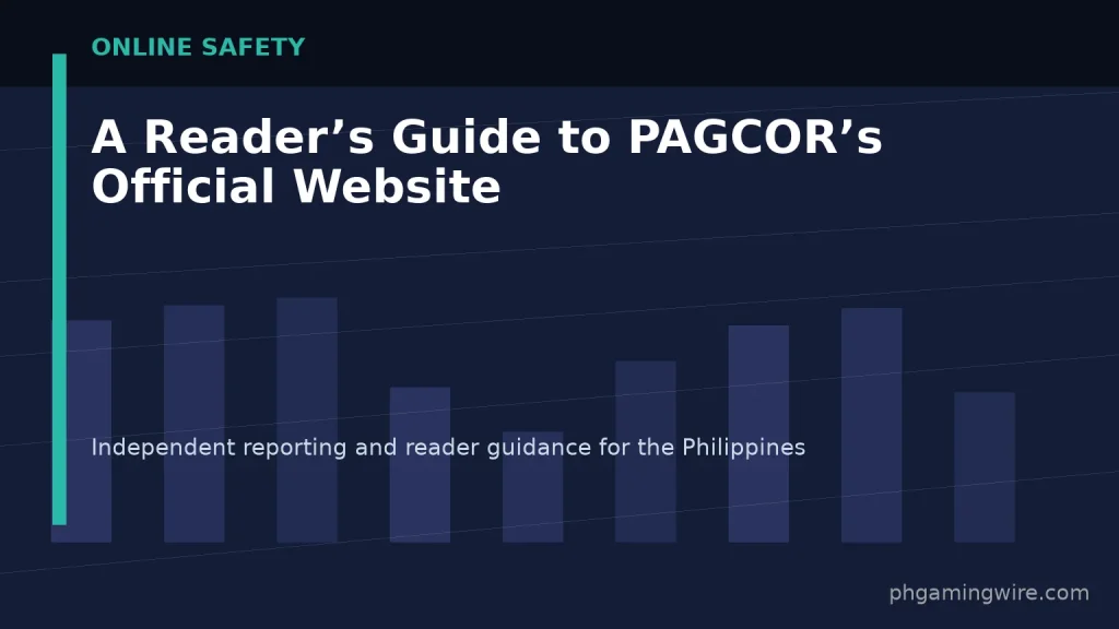 A Reader’s Guide to PAGCOR’s Official Website — PH Gaming Wire editorial graphic
