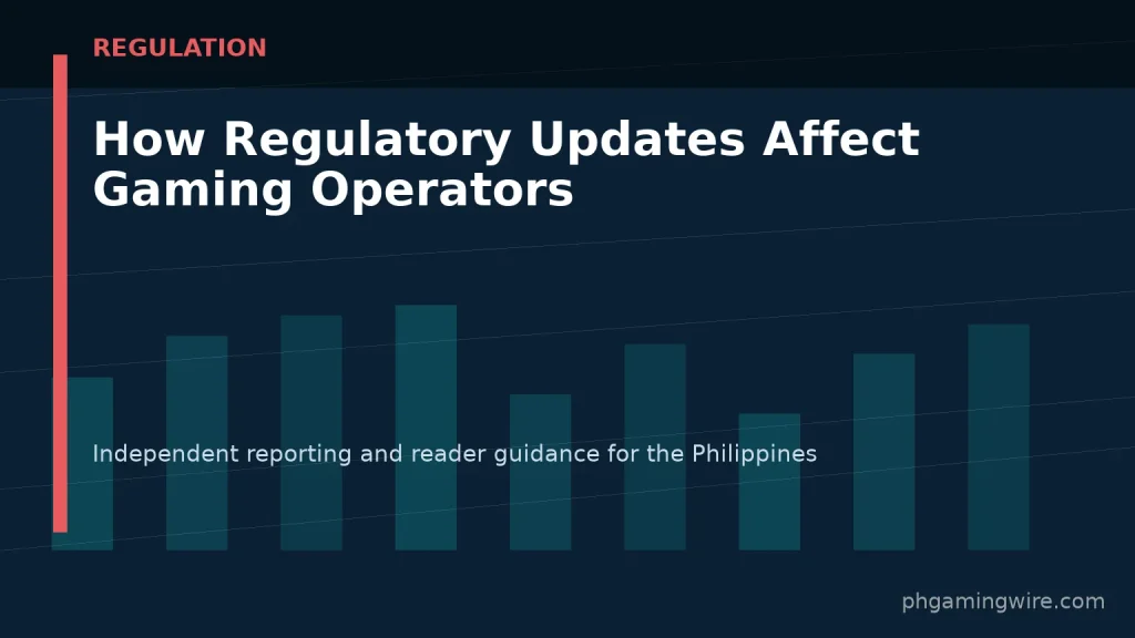 How Regulatory Updates Affect Gaming Operators — PH Gaming Wire editorial graphic