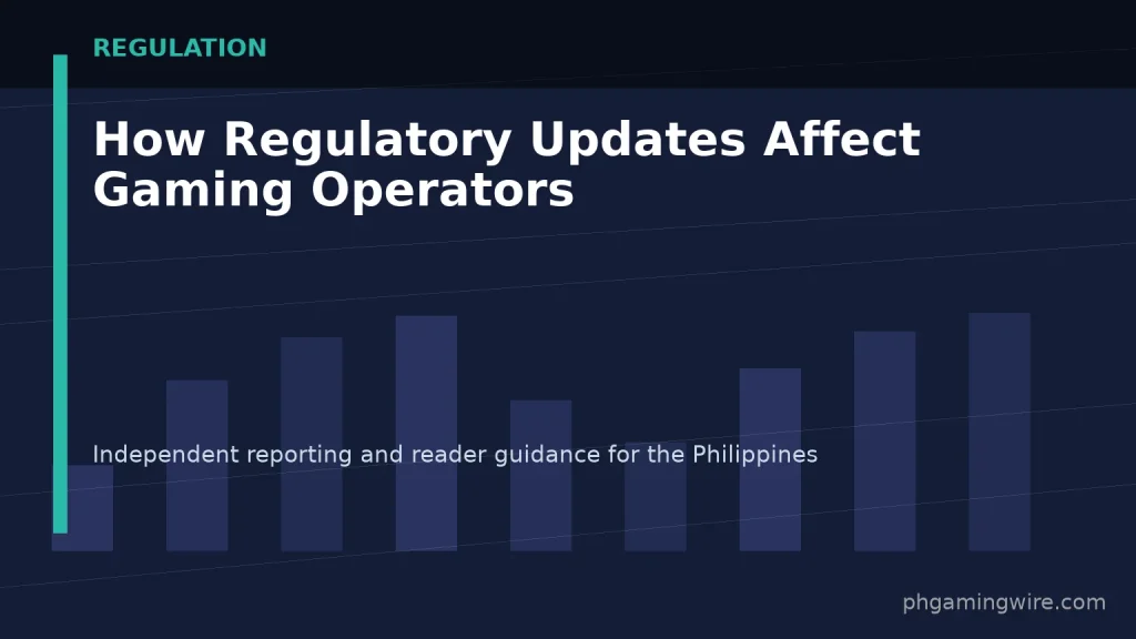 How Regulatory Updates Affect Gaming Operators — PH Gaming Wire editorial graphic