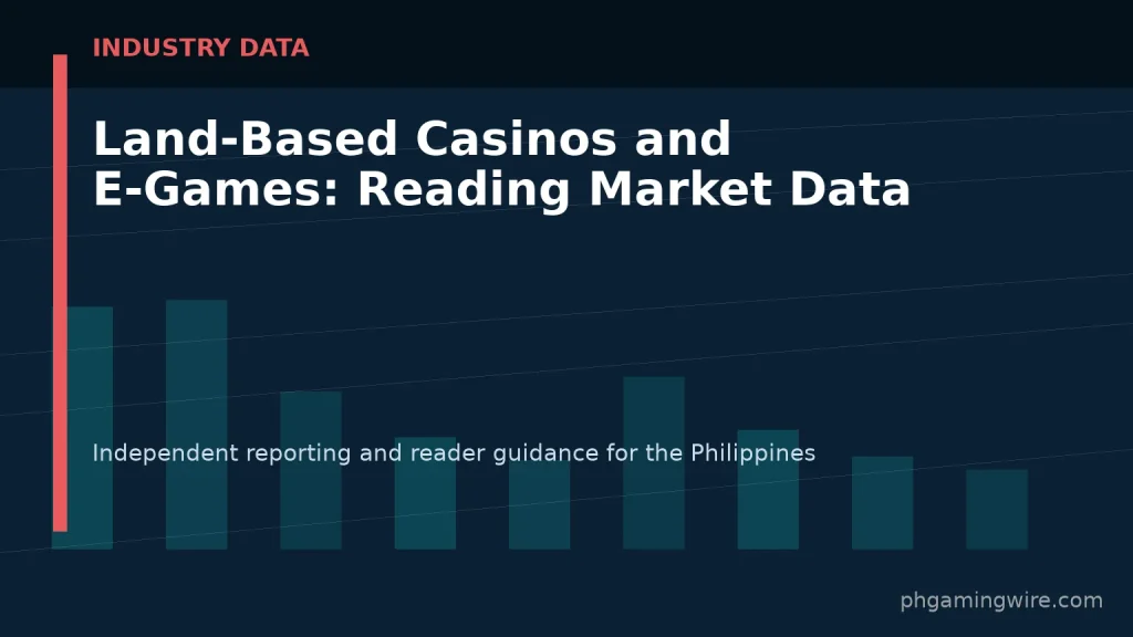 Land-Based Casinos and E-Games: Reading Market Data — PH Gaming Wire editorial graphic