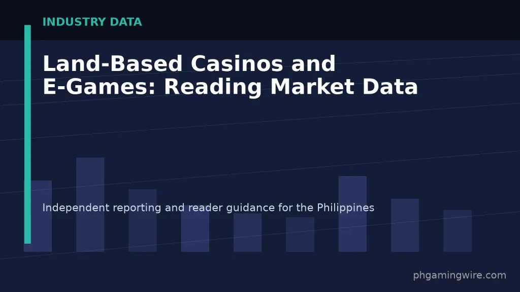 Land-Based Casinos and E-Games: Reading Market Data — PH Gaming Wire editorial graphic