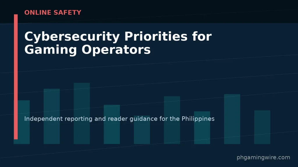 Cybersecurity Priorities for Gaming Operators — PH Gaming Wire editorial graphic