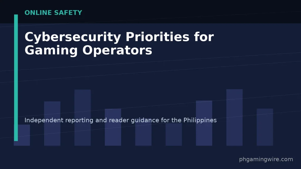 Cybersecurity Priorities for Gaming Operators — PH Gaming Wire editorial graphic