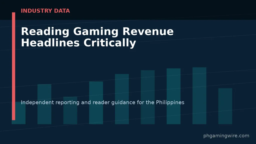 Reading Gaming Revenue Headlines Critically — PH Gaming Wire editorial graphic