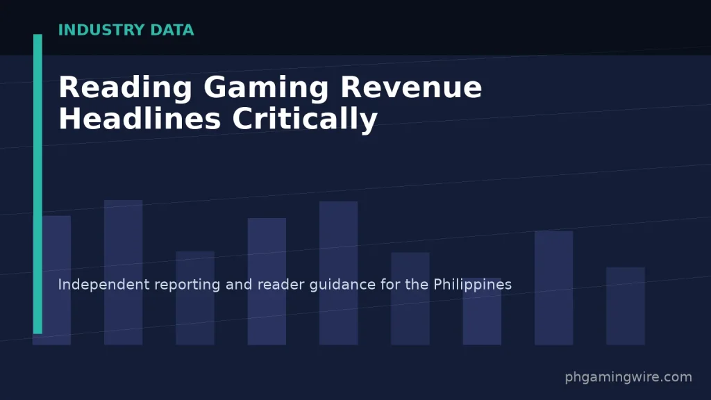 Reading Gaming Revenue Headlines Critically — PH Gaming Wire editorial graphic