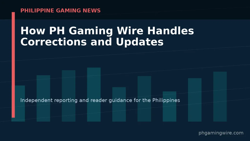 How PH Gaming Wire Handles Corrections and Updates — PH Gaming Wire editorial graphic