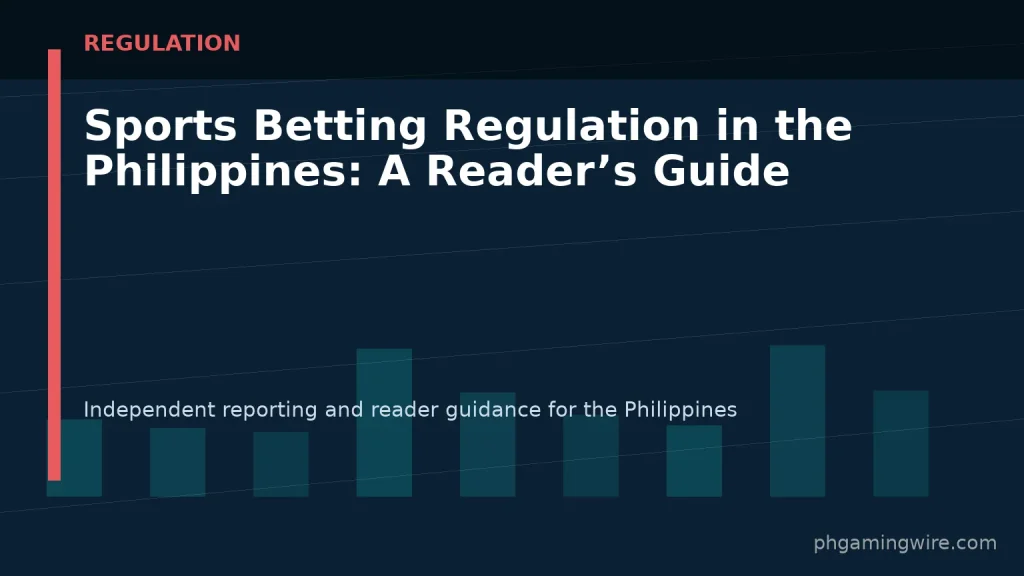 Sports Betting Regulation in the Philippines: A Reader’s Guide — PH Gaming Wire editorial graphic