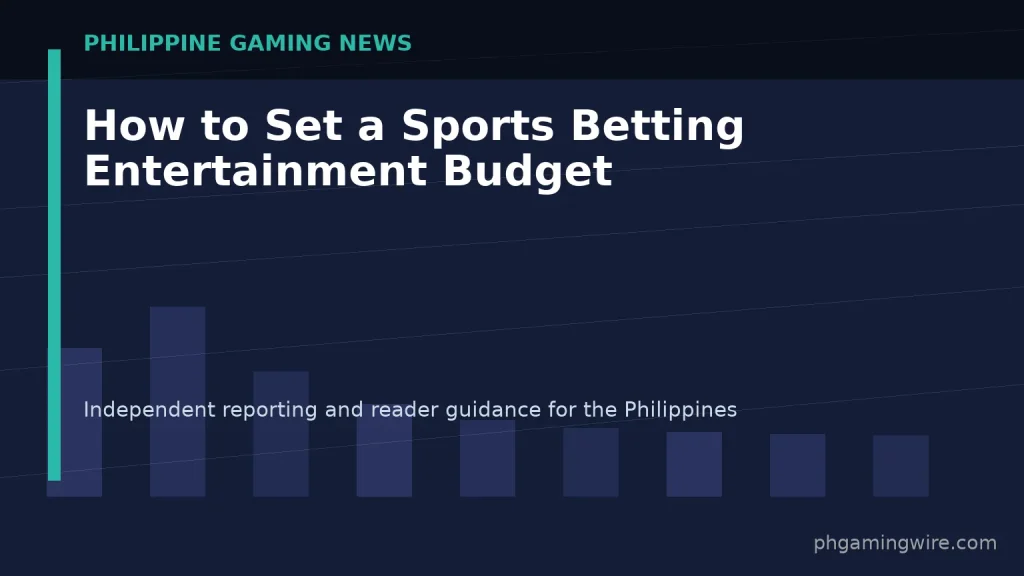 How to Set a Sports Betting Entertainment Budget — PH Gaming Wire editorial graphic