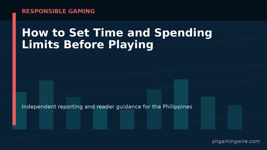 How to Set Time and Spending Limits Before Playing — PH Gaming Wire editorial graphic