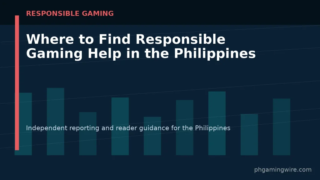 Where to Find Responsible Gaming Help in the Philippines — PH Gaming Wire editorial graphic