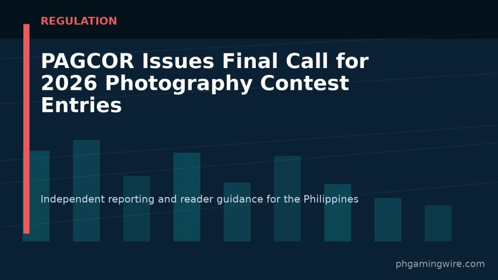 PAGCOR Issues Final Call for 2026 Photography Contest Entries — PH Gaming Wire editorial graphic