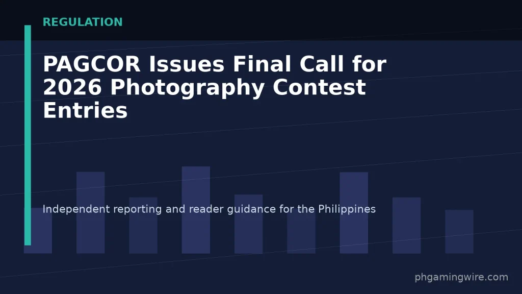 PAGCOR Issues Final Call for 2026 Photography Contest Entries — PH Gaming Wire editorial graphic