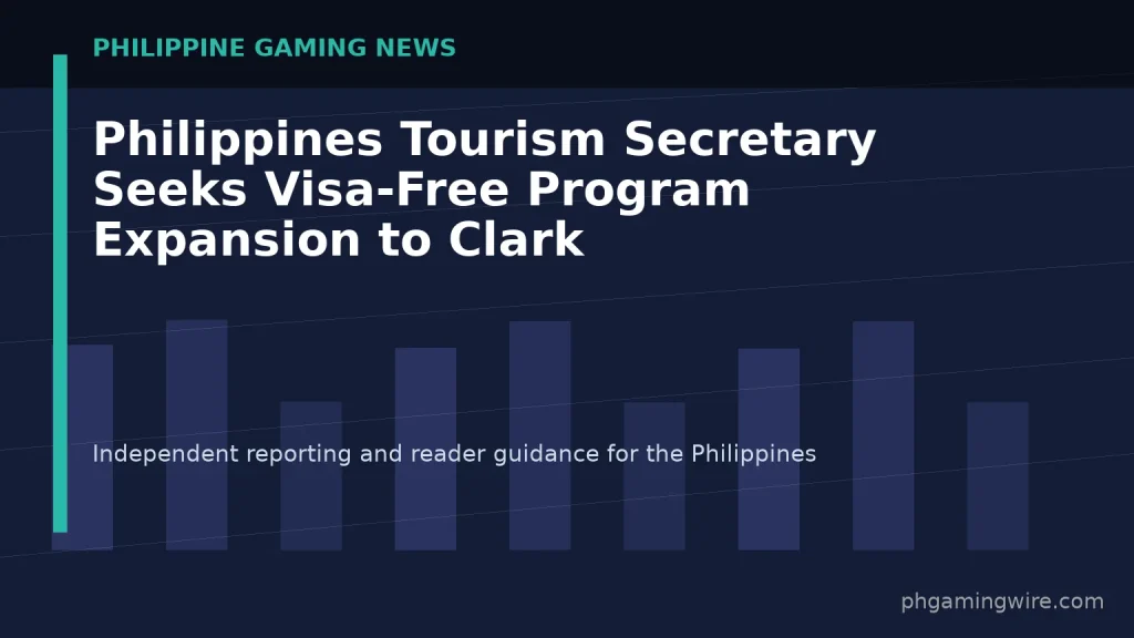 Philippines Tourism Secretary Seeks Visa-Free Program Expansion to Clark — PH Gaming Wire editorial graphic