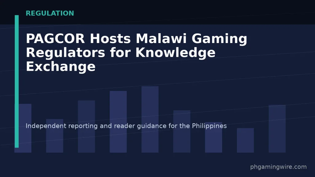 PAGCOR Hosts Malawi Gaming Regulators for Knowledge Exchange — PH Gaming Wire editorial graphic